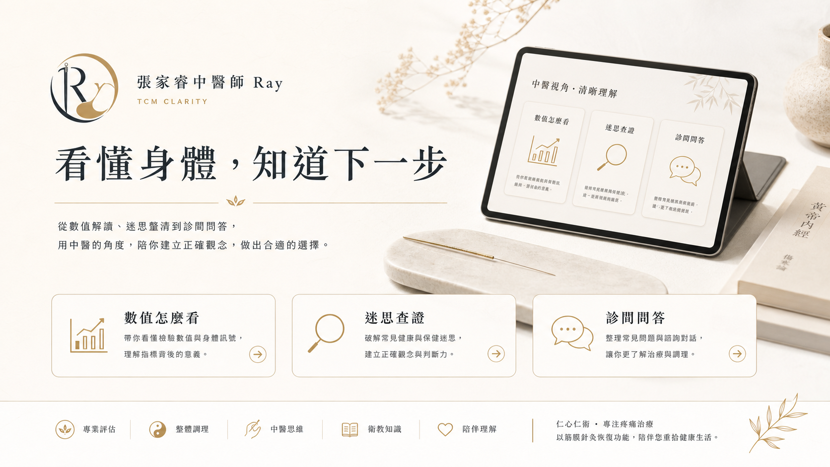 張家睿中醫師 Ray 公開網站介紹圖